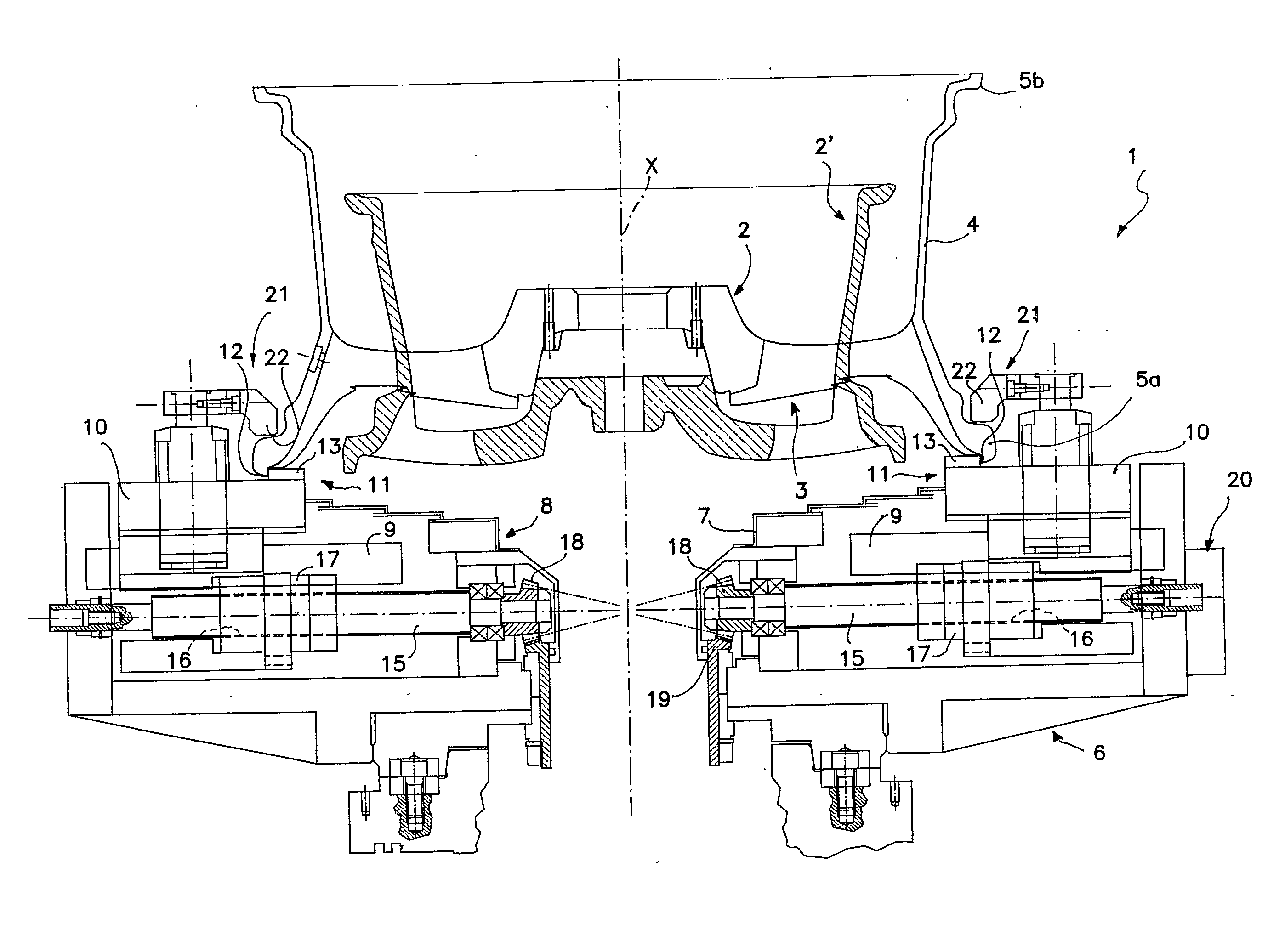 Device for Clamping in Centered Position Parts to be Subjected to Machining and Machine