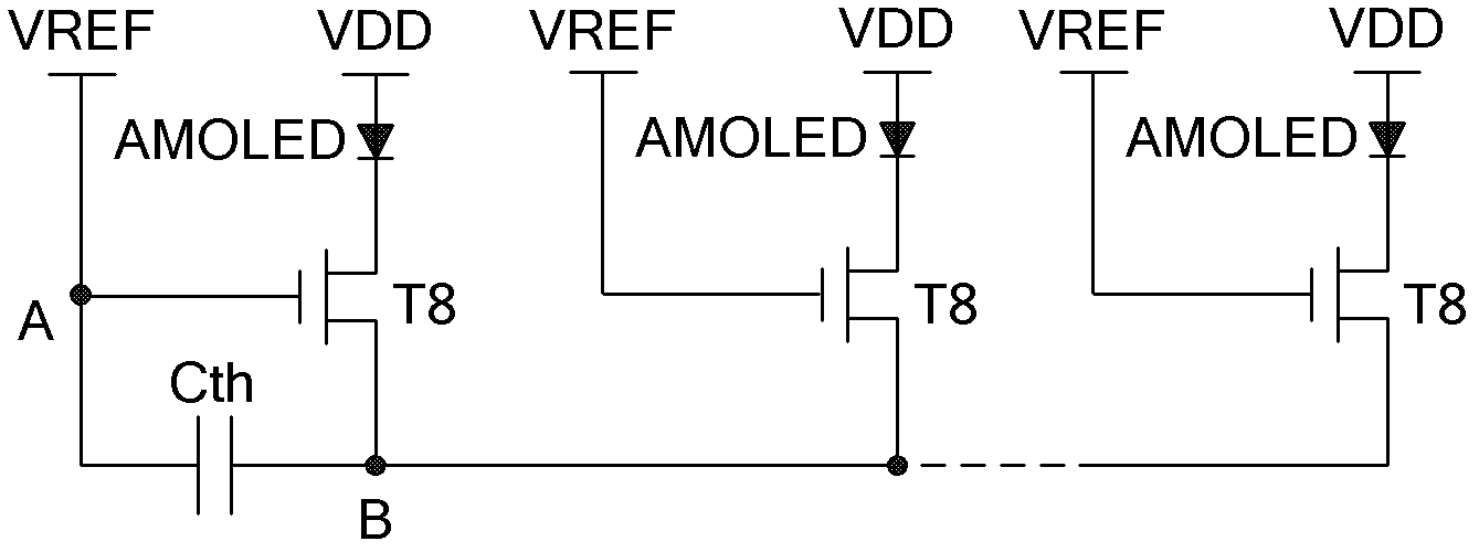 AMOLED (active matrix/organic light emitting diode) drive compensation circuit and method and display device thereof