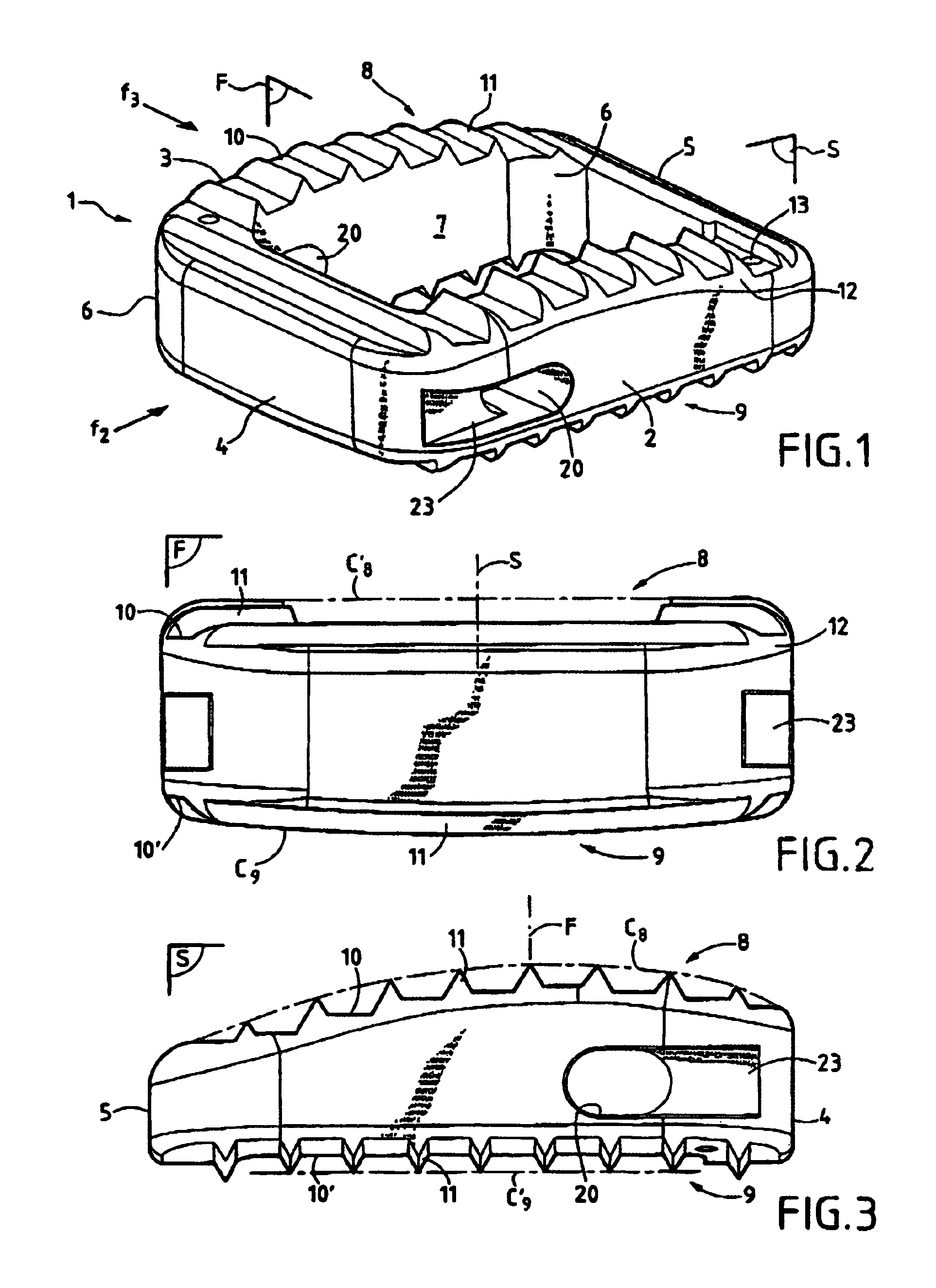 Anatomical interbody implant and gripper for same