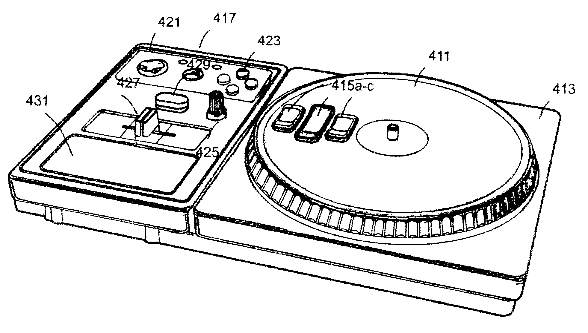 Disc jockey video game and controller