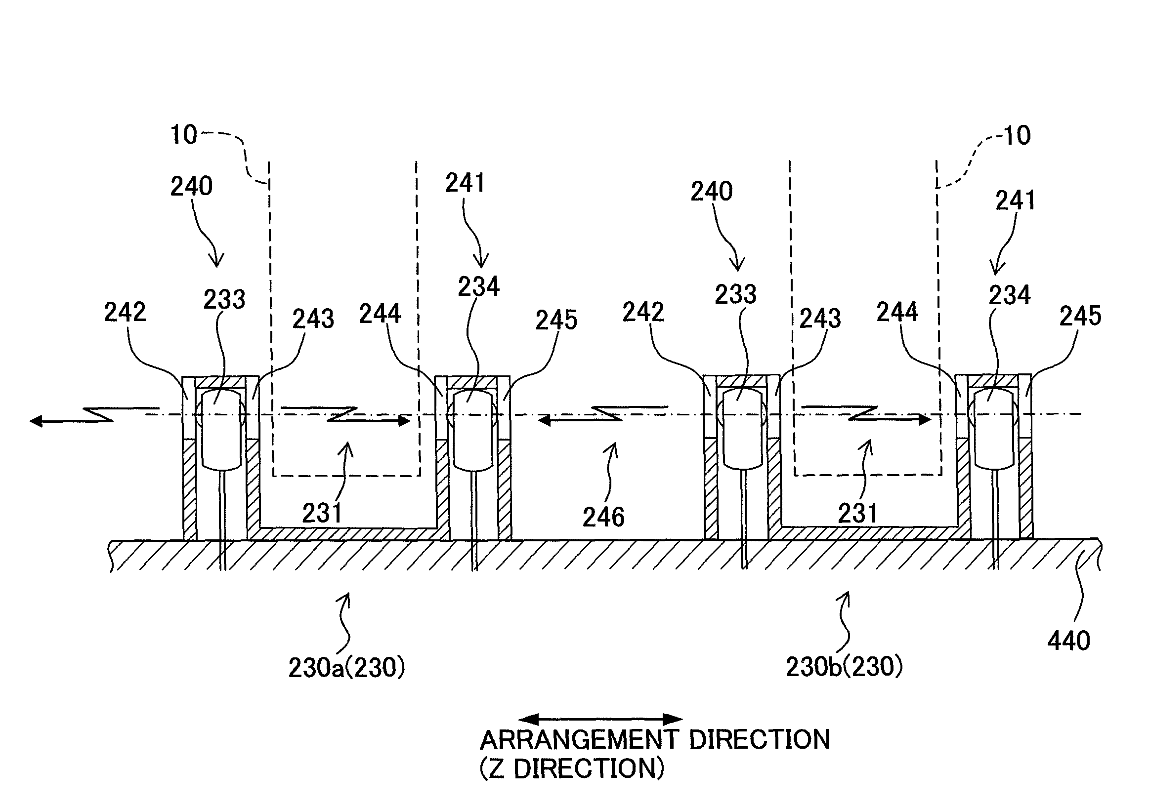 Ink cartridge-attaching device and ink jet recording apparatus