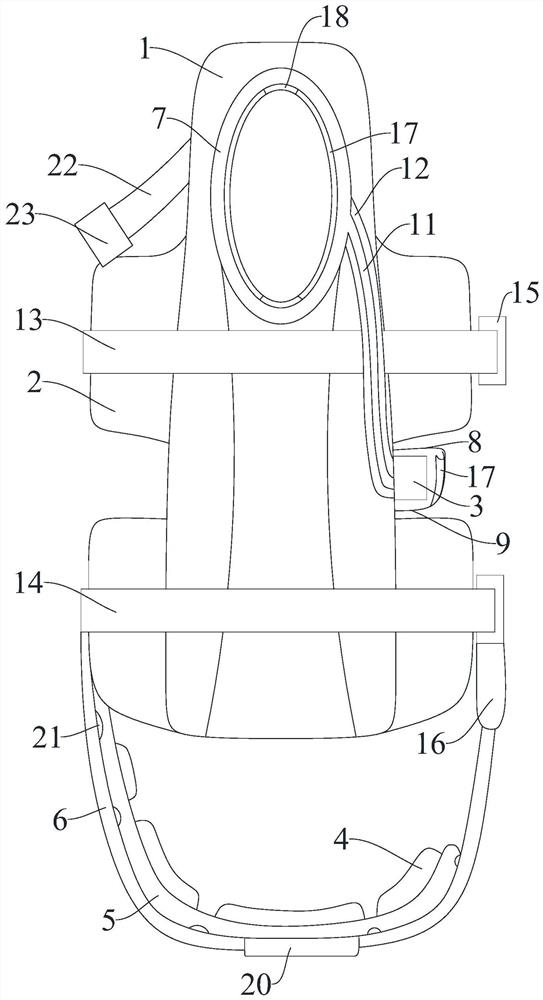 Life jacket with automatic inflating and tightening buoyancy device