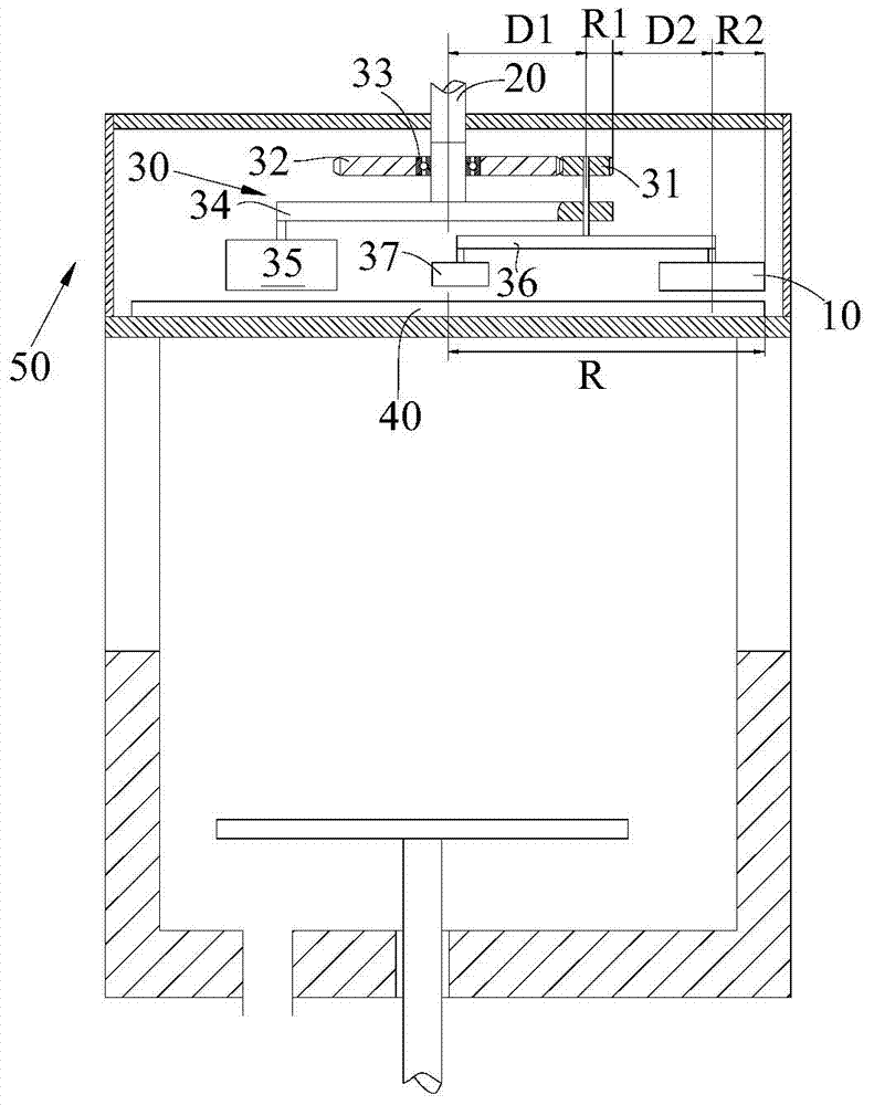 Magnetron component and magnetron sputtering device