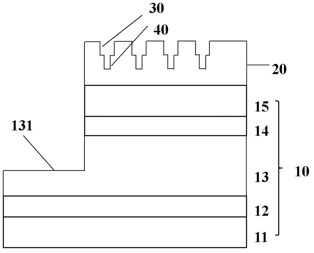 Preparation method of light emitting diode with photonic crystals with gradually-changed radius