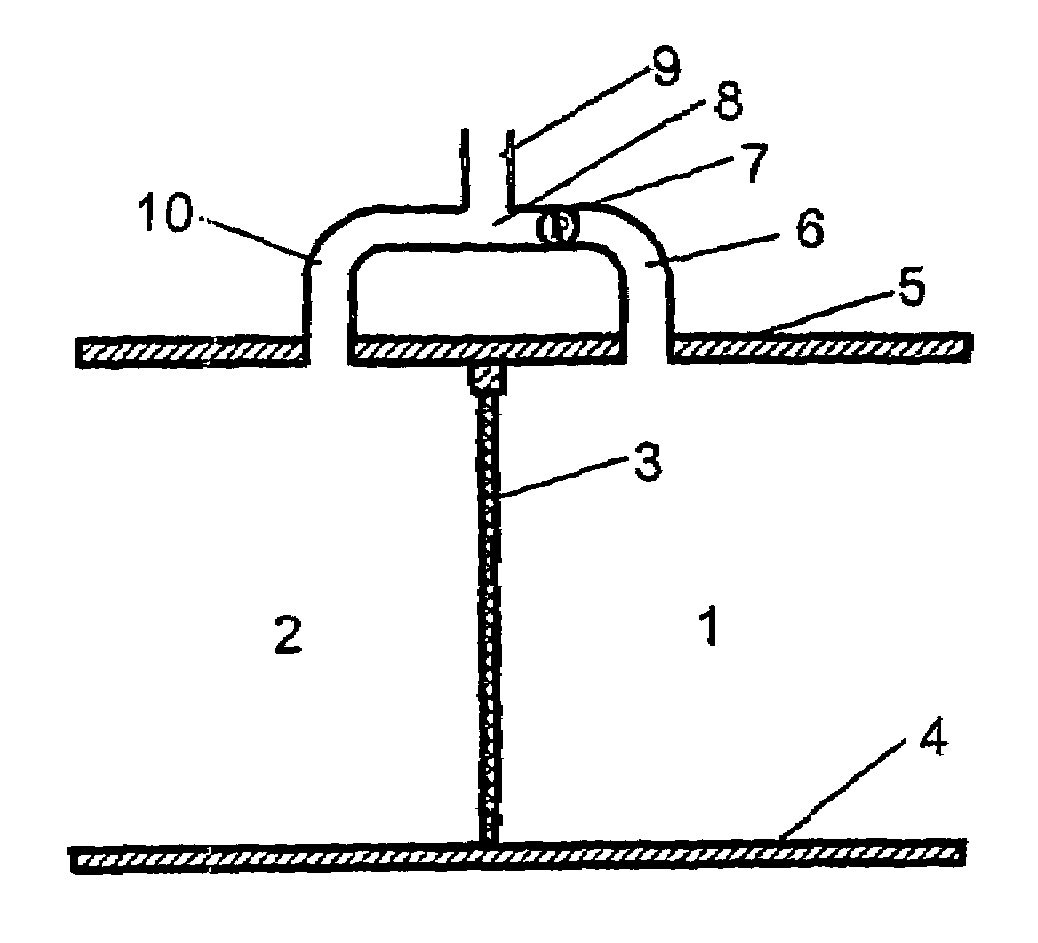 Arrangement for controlling airflow for example in clean rooms