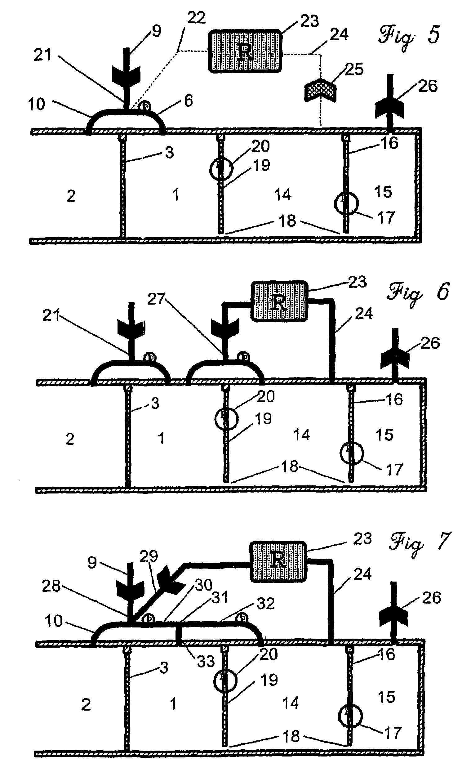 Arrangement for controlling airflow for example in clean rooms
