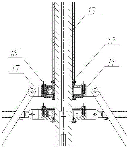 Multi-rotor unmanned aerial vehicle structure testing device and method based on variable-diameter rack