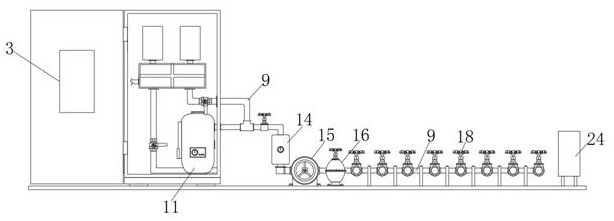 A dosing device and dosing method for an oil production well group