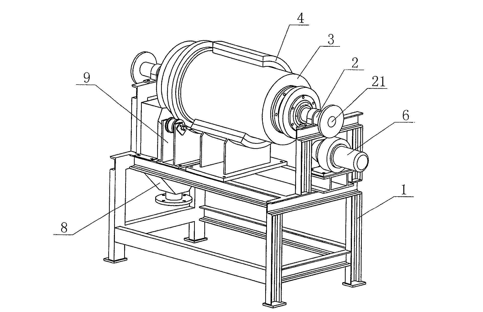 Magnetic centrifugal concentrating machine