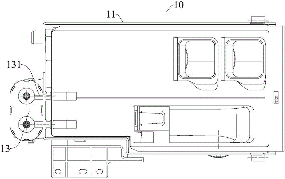 Automatic placing-in system of washing machine and washing machine with same