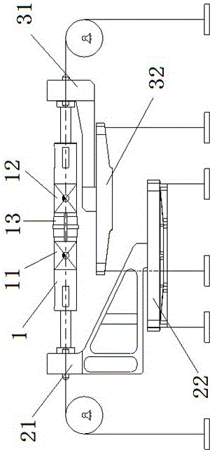 A double-ended calibration device and calibration method