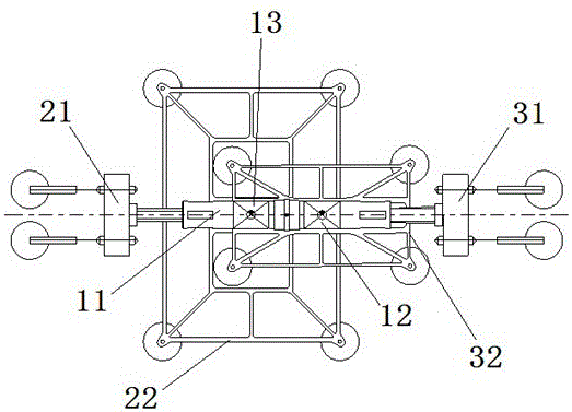 A double-ended calibration device and calibration method