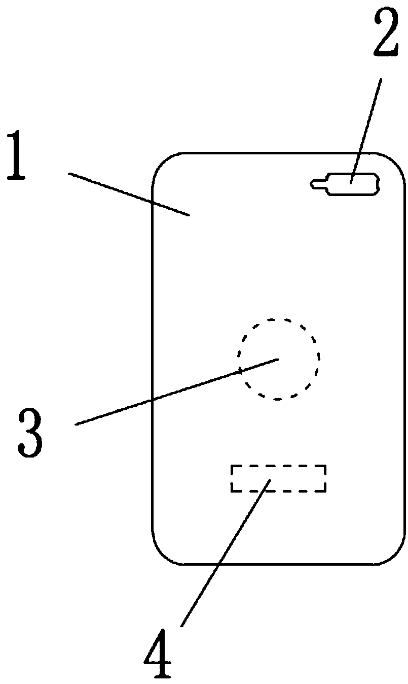 Mobile phone back film facilitating pasting iron sheet