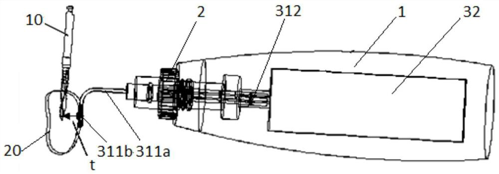 Alveolar bone wall thickness measuring device and alveolar bone wall thickness measuring method