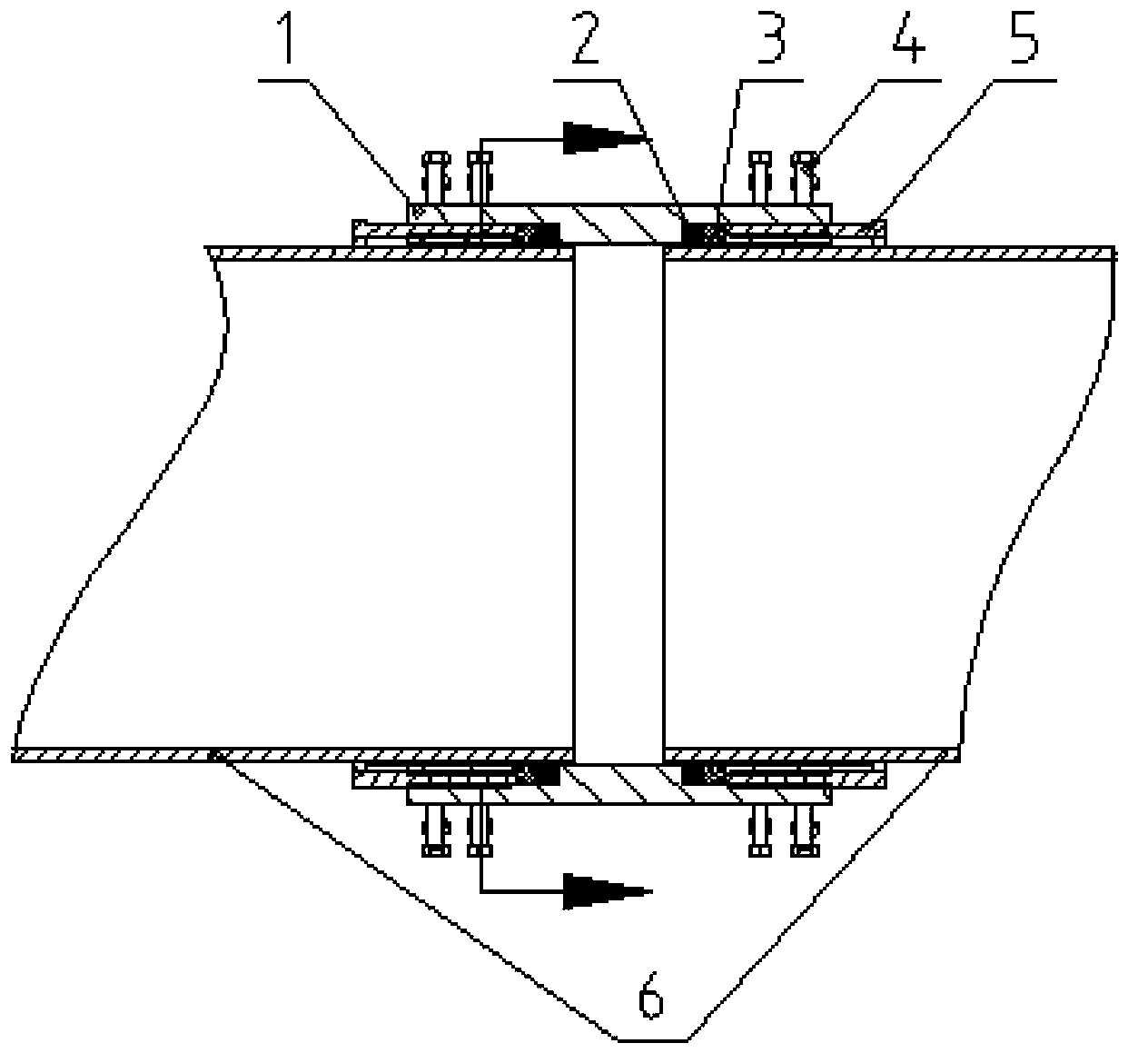 Casing pipe for pipe connection