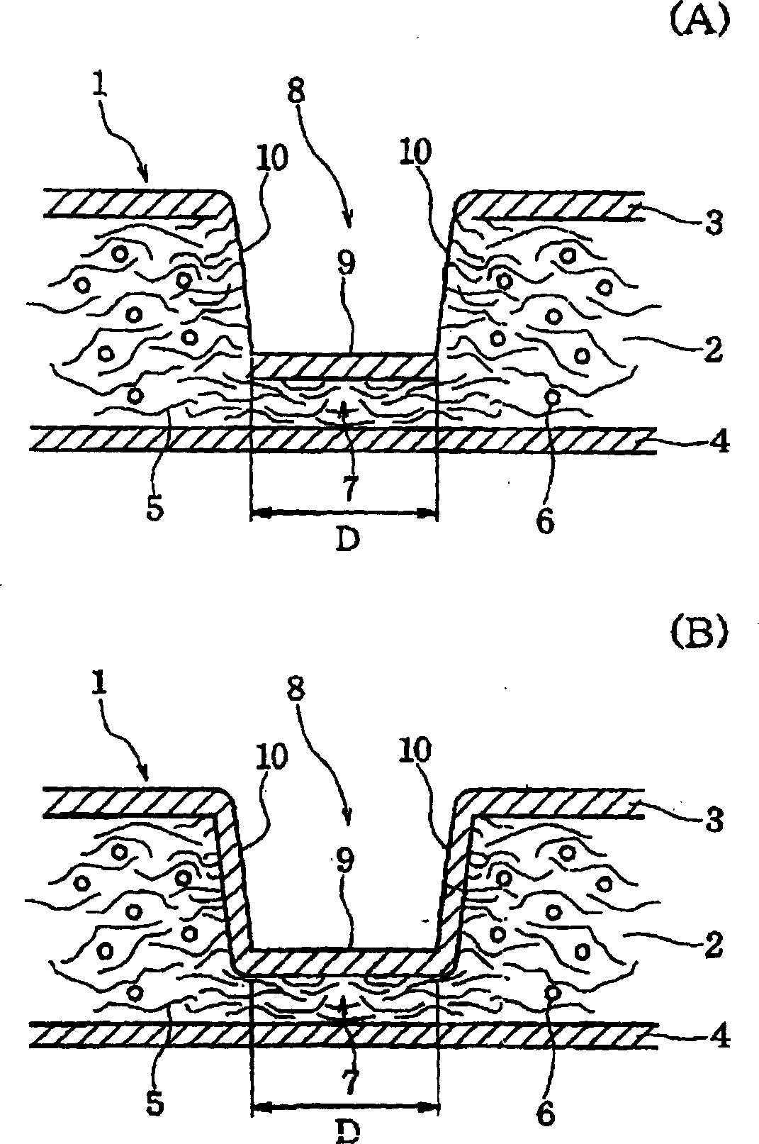 Absorbent material and absorbent article using same
