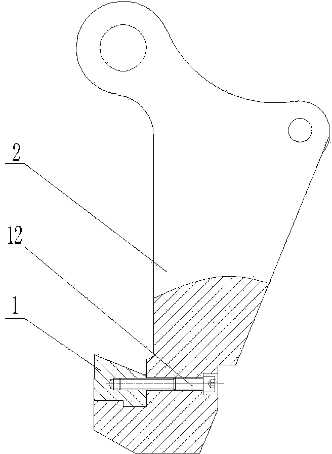 Safety linkage locking device for quick valve of pressure vessel