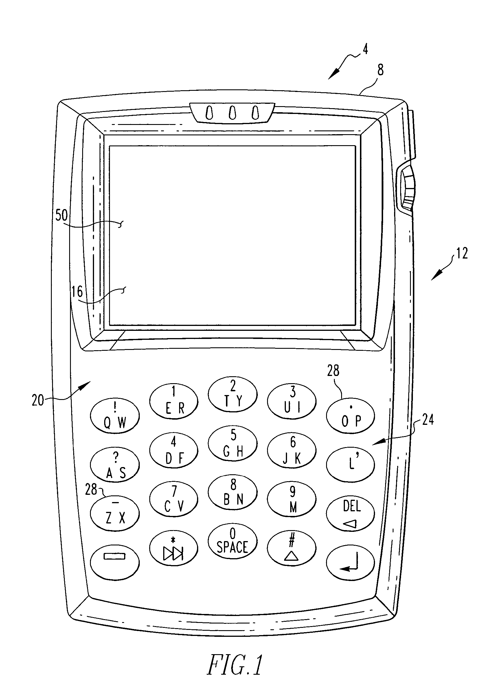 Handheld electronic device and associated method providing availability data in a messaging environment