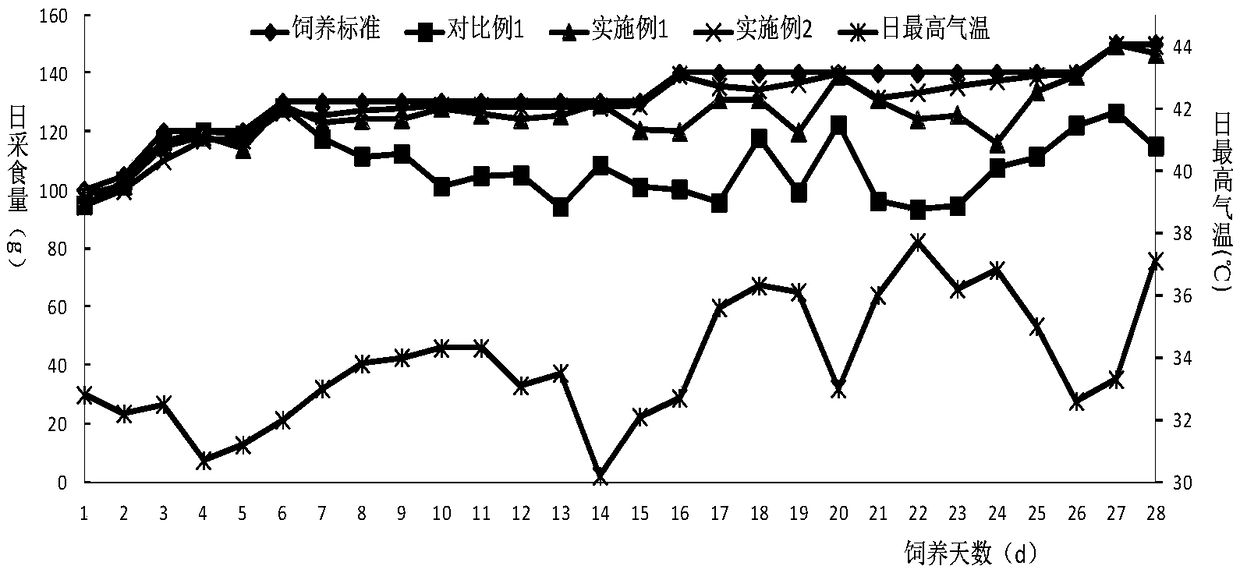 Linwu duck diet with heat stress resistance and application of desmodium intortum forage grass