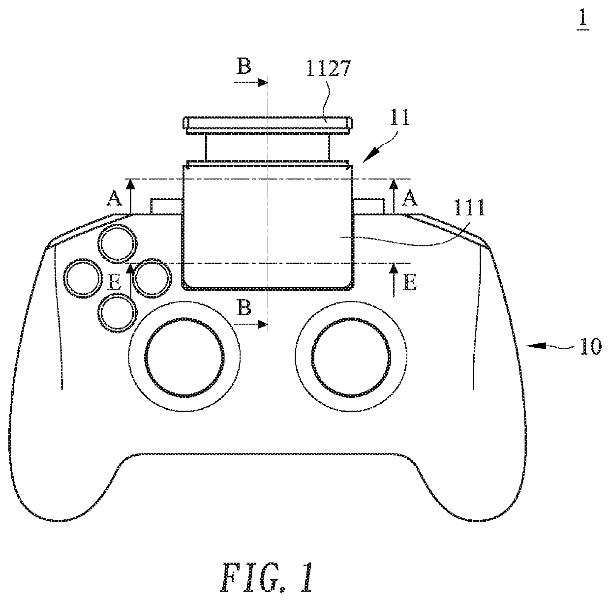 Gaming controller and support device thereof