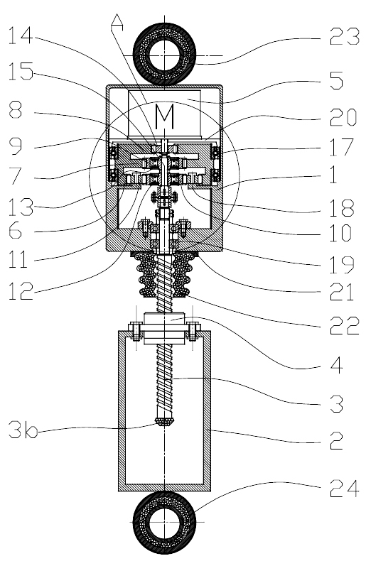 Automobile energy renewable vibration absorber