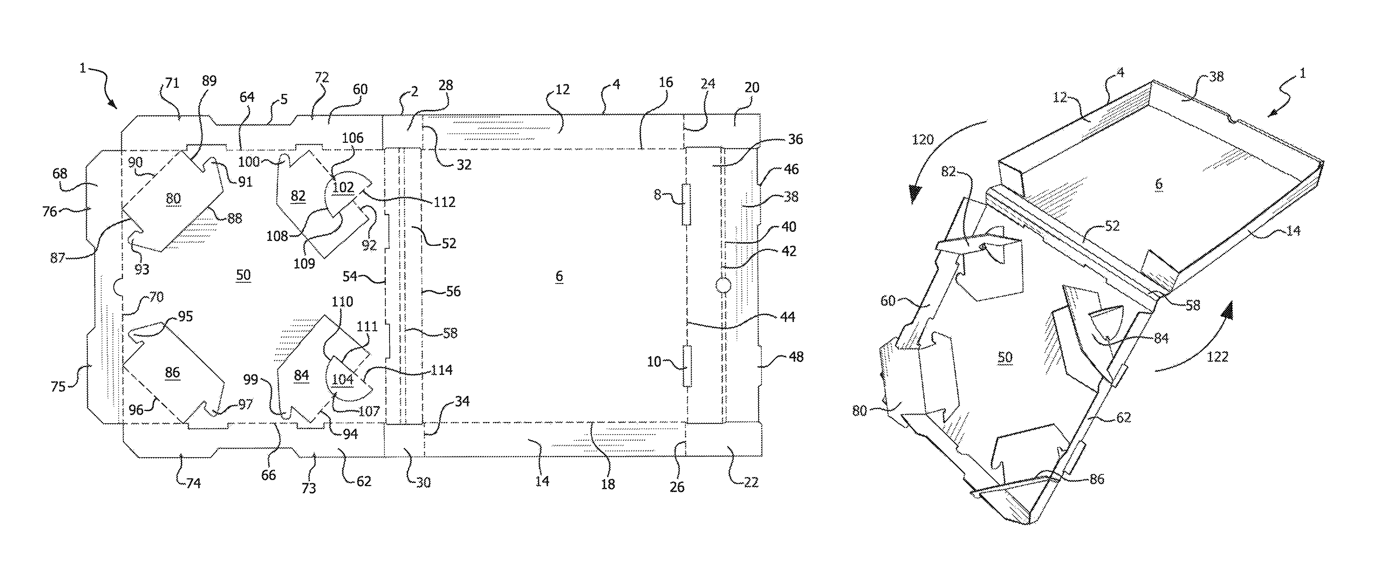 Convertible food transporting box and method