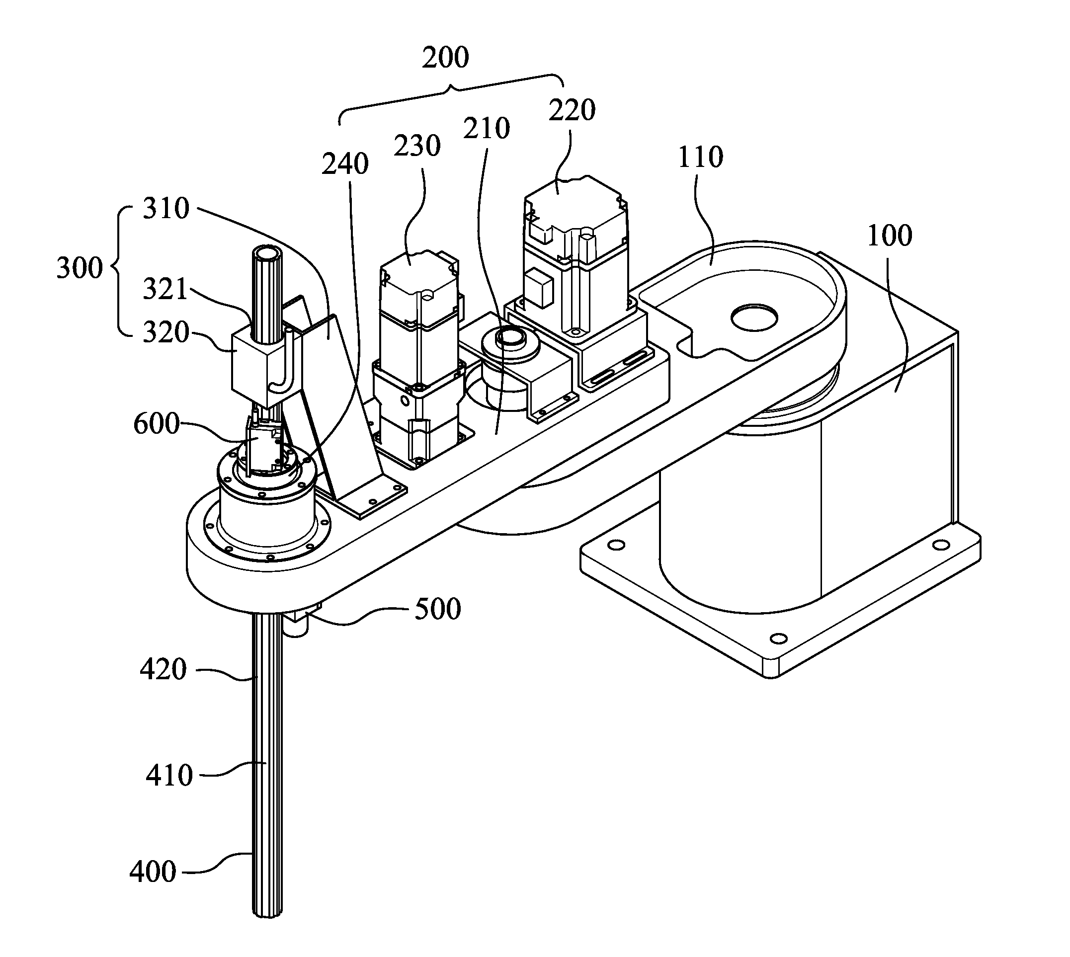 Apparatus for driving a scara robot and driving method thereof
