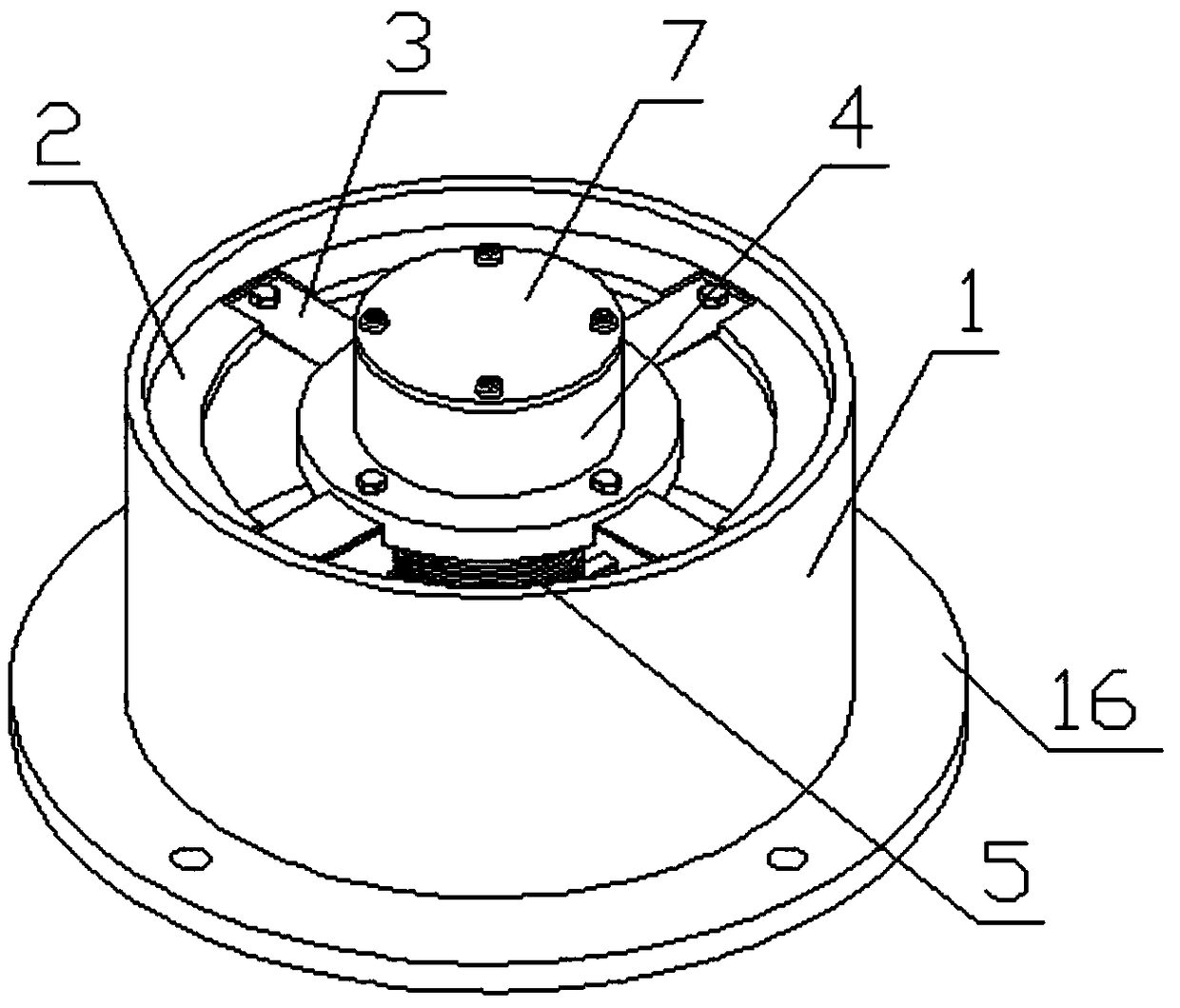 Semi-active vibration isolation device