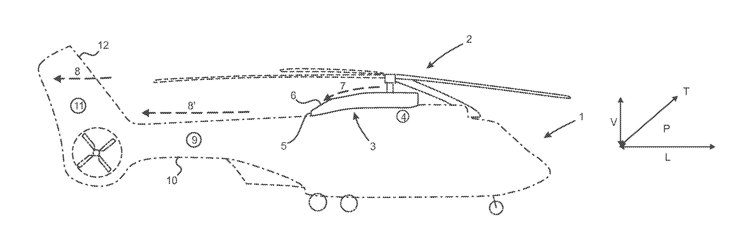 Rotorcraft top fairing fitted with a movable member for guiding a stream of air flowing towards the rear of the rotorcraft