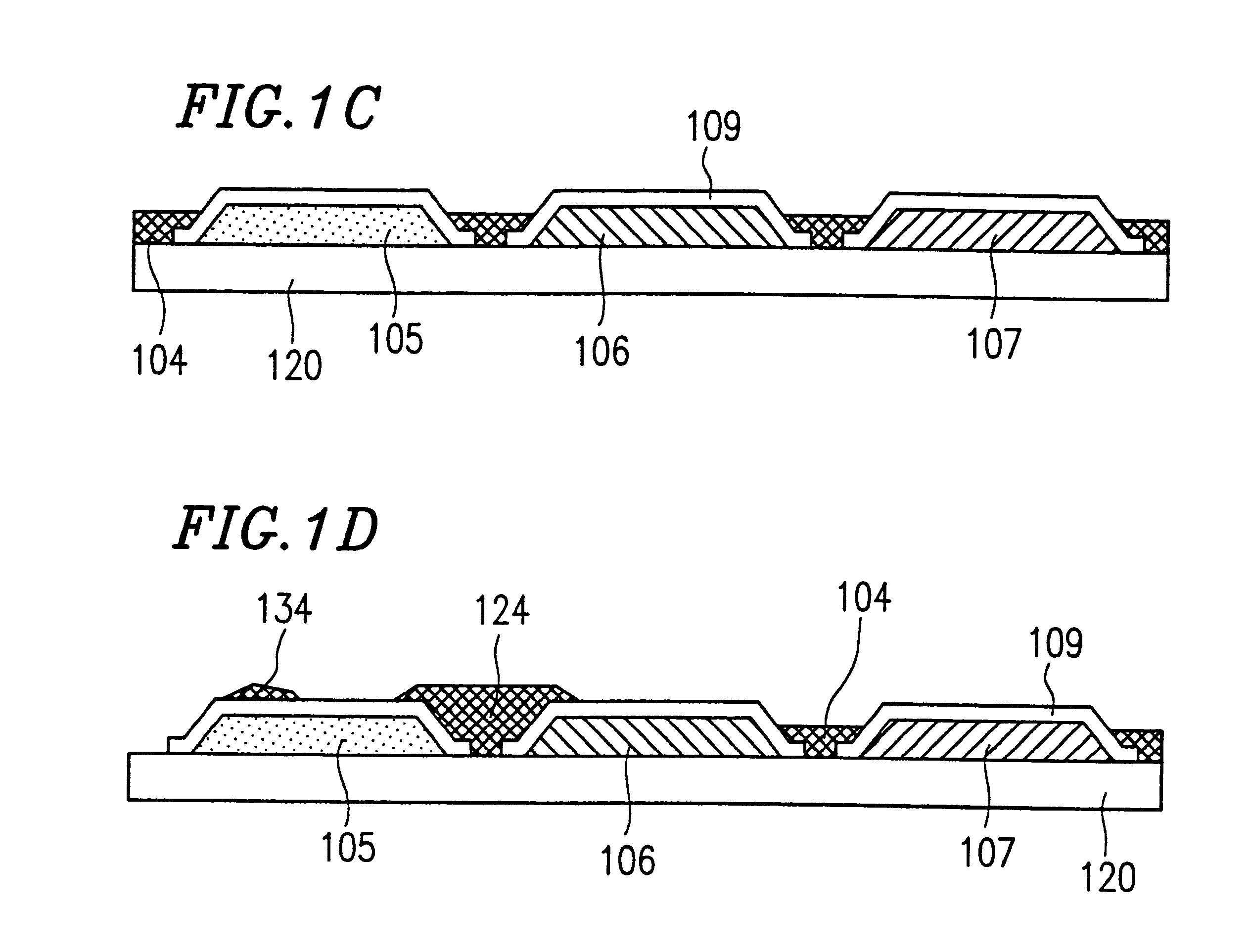 LCD device and method for fabricating the same having color filters and a resinous insulating black matrix on opposite sides of a counter electrode on the same substrate