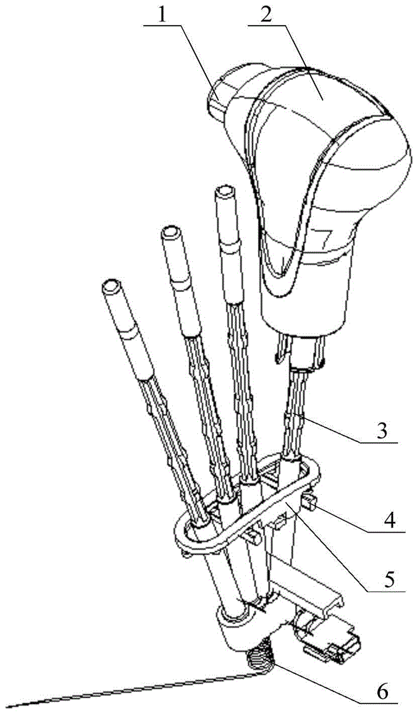 A kind of automobile and its shift handle assembly