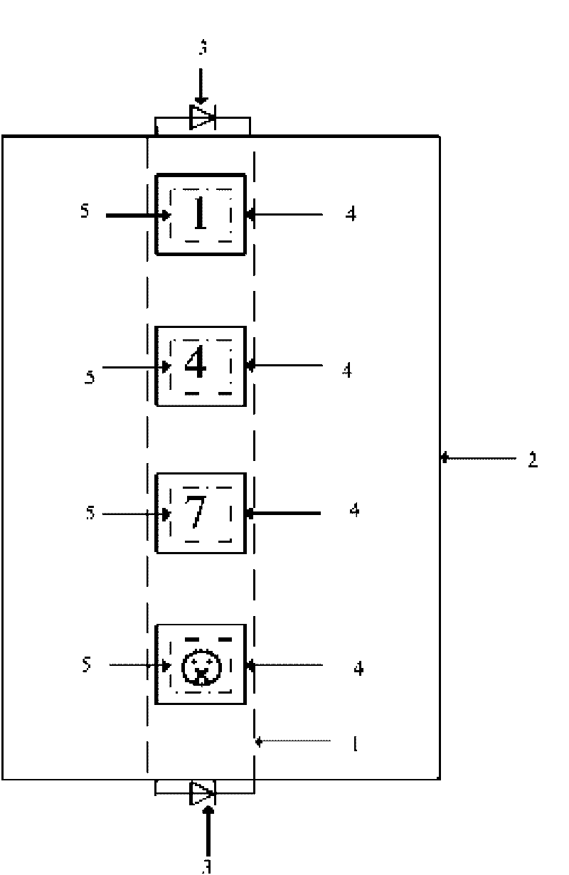 Backlight device of touch-type remote controller