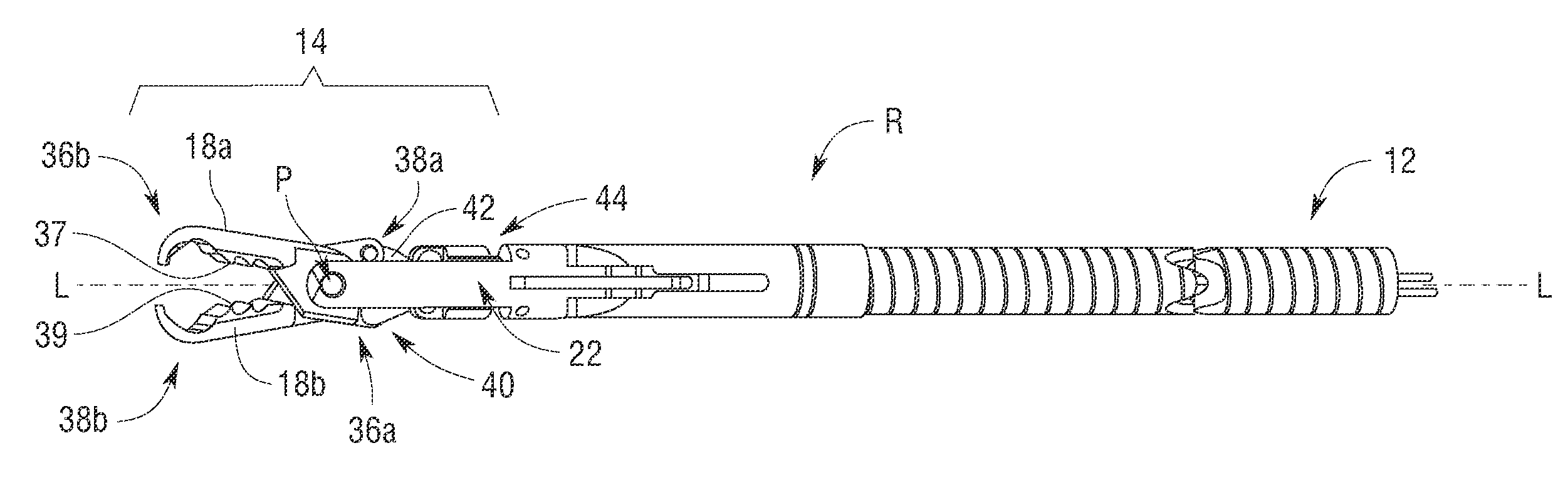 Rotational coupling device for surgical instrument with flexible actuators