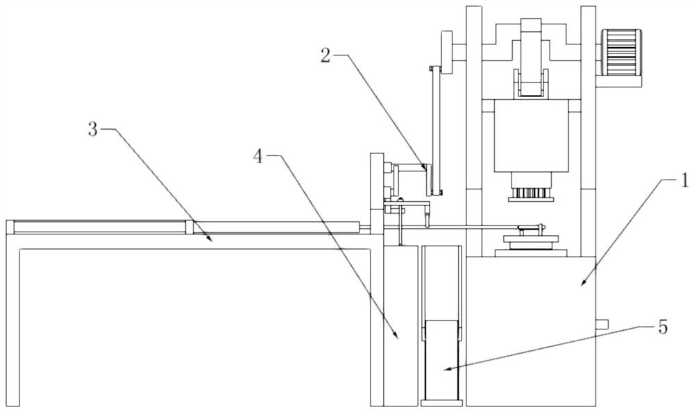 Machining device and machining process of motor stator punching sheet