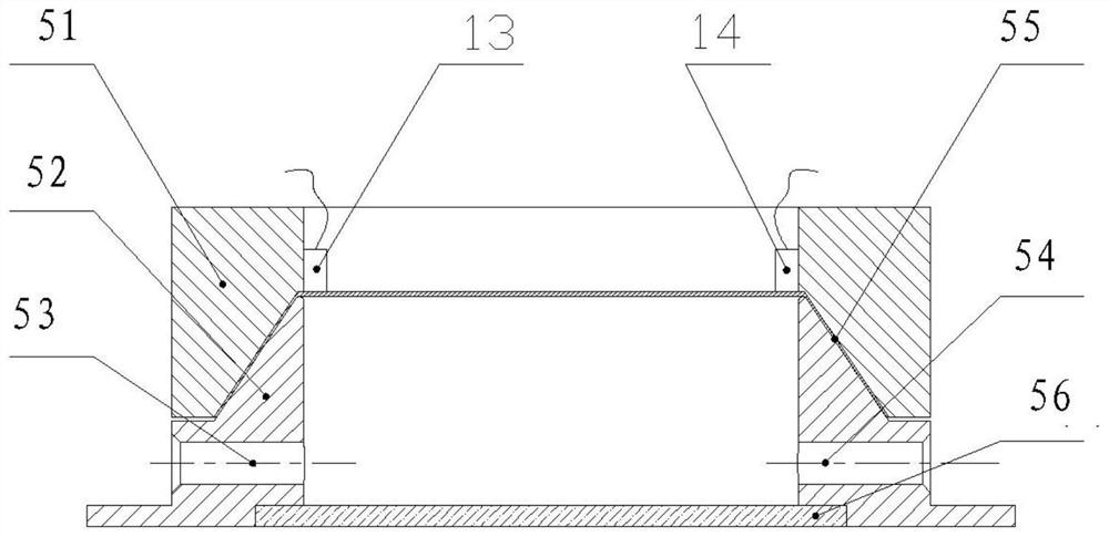 A test device for the characteristics of the polymerization inhibition zone of continuous liquid surface photocuring molding