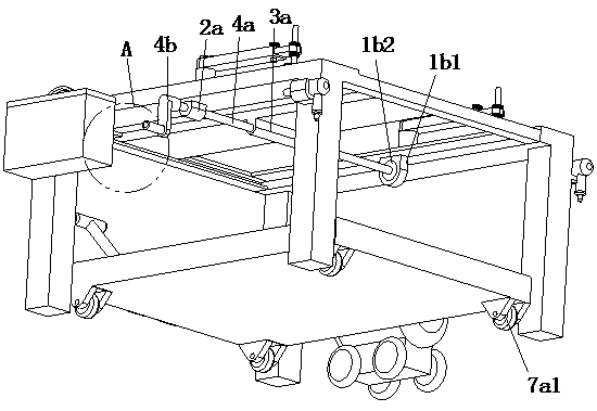 Environment-friendly waste wood nail-pull auxiliary platform for building construction