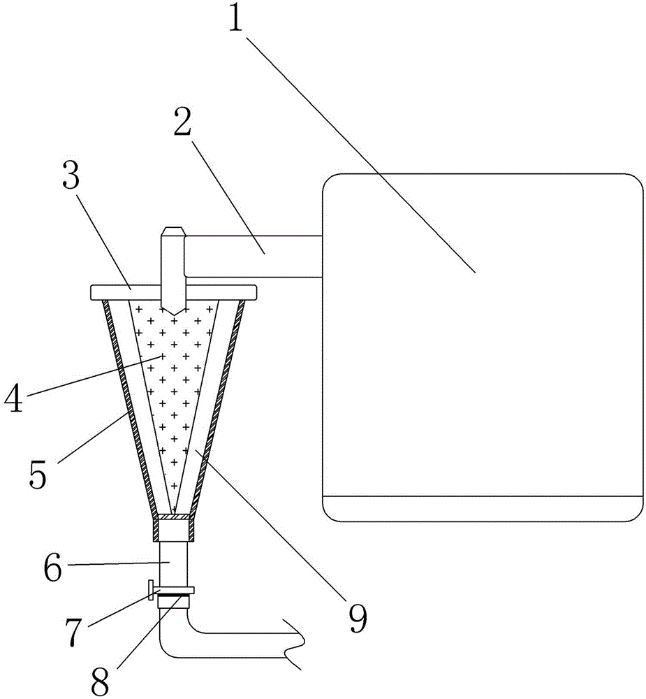 Steam back-flow preventer for brewing machine