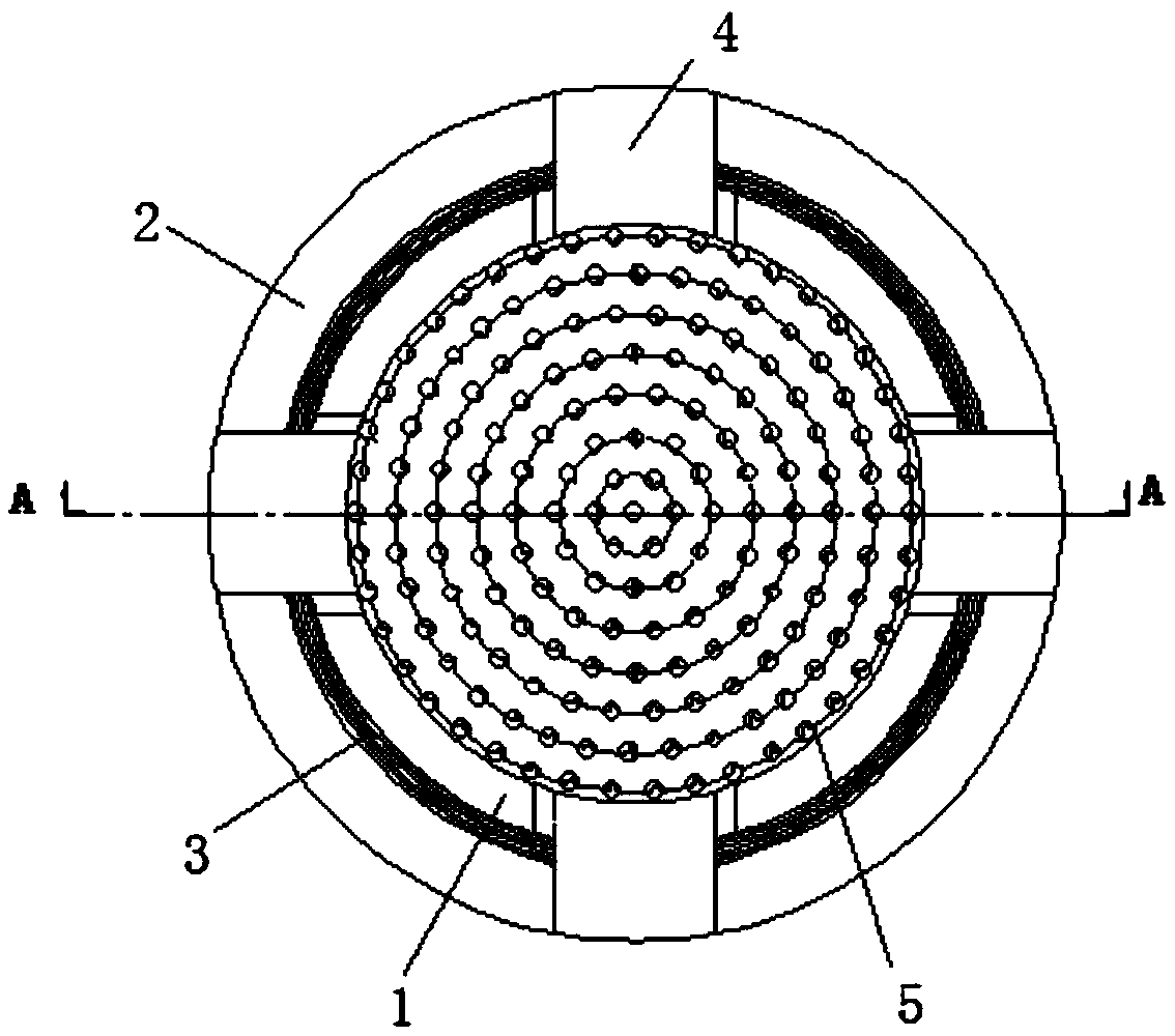 Forming mold and forming method for fiber cloth curved surface prefabricated member