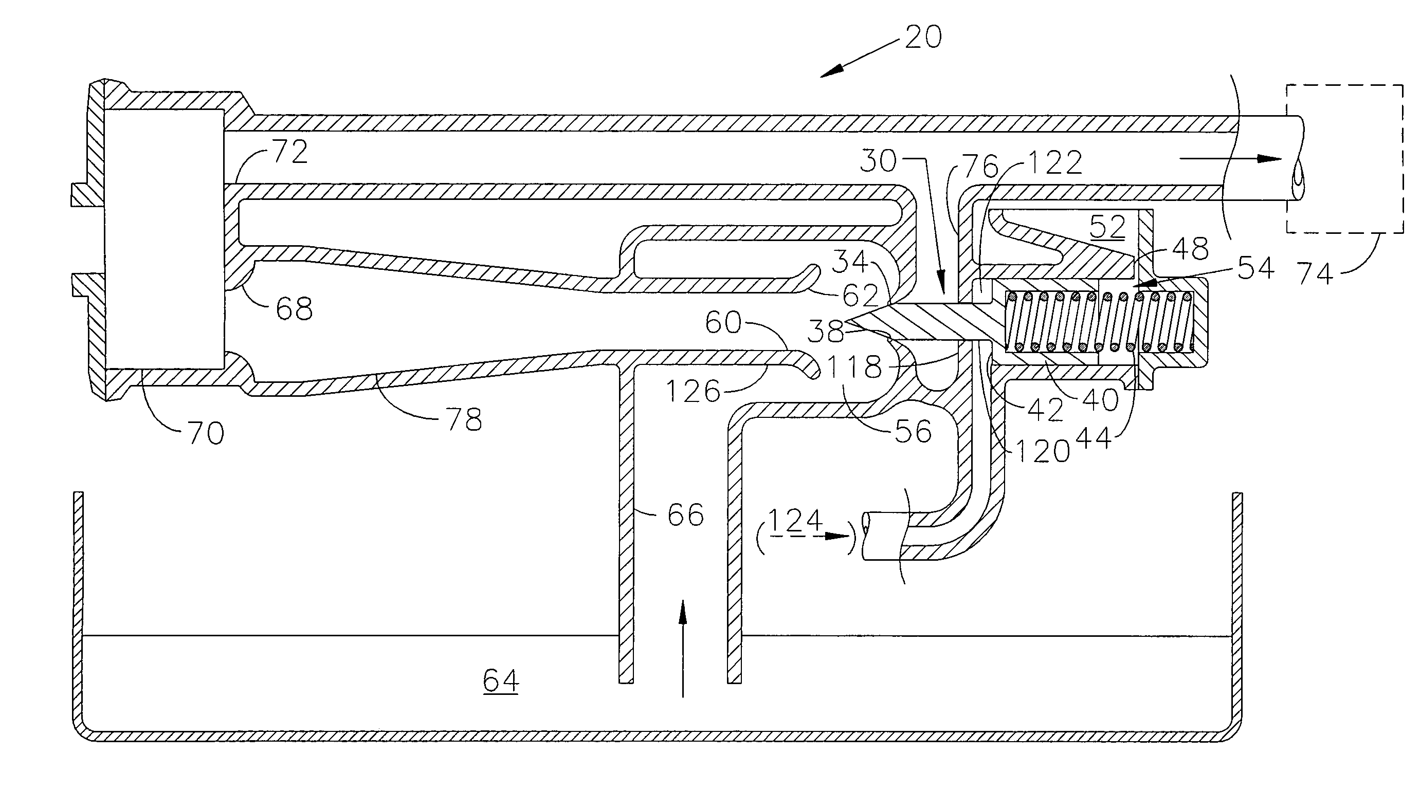 Cavitation-deterring energy-efficient fluid pump system and method of operation