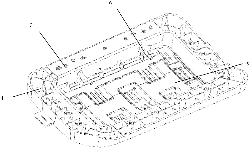 Automobile air bag fixing and reinforcing structure