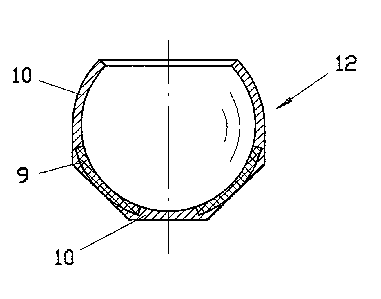 Bearing shell for a ball and socket joint