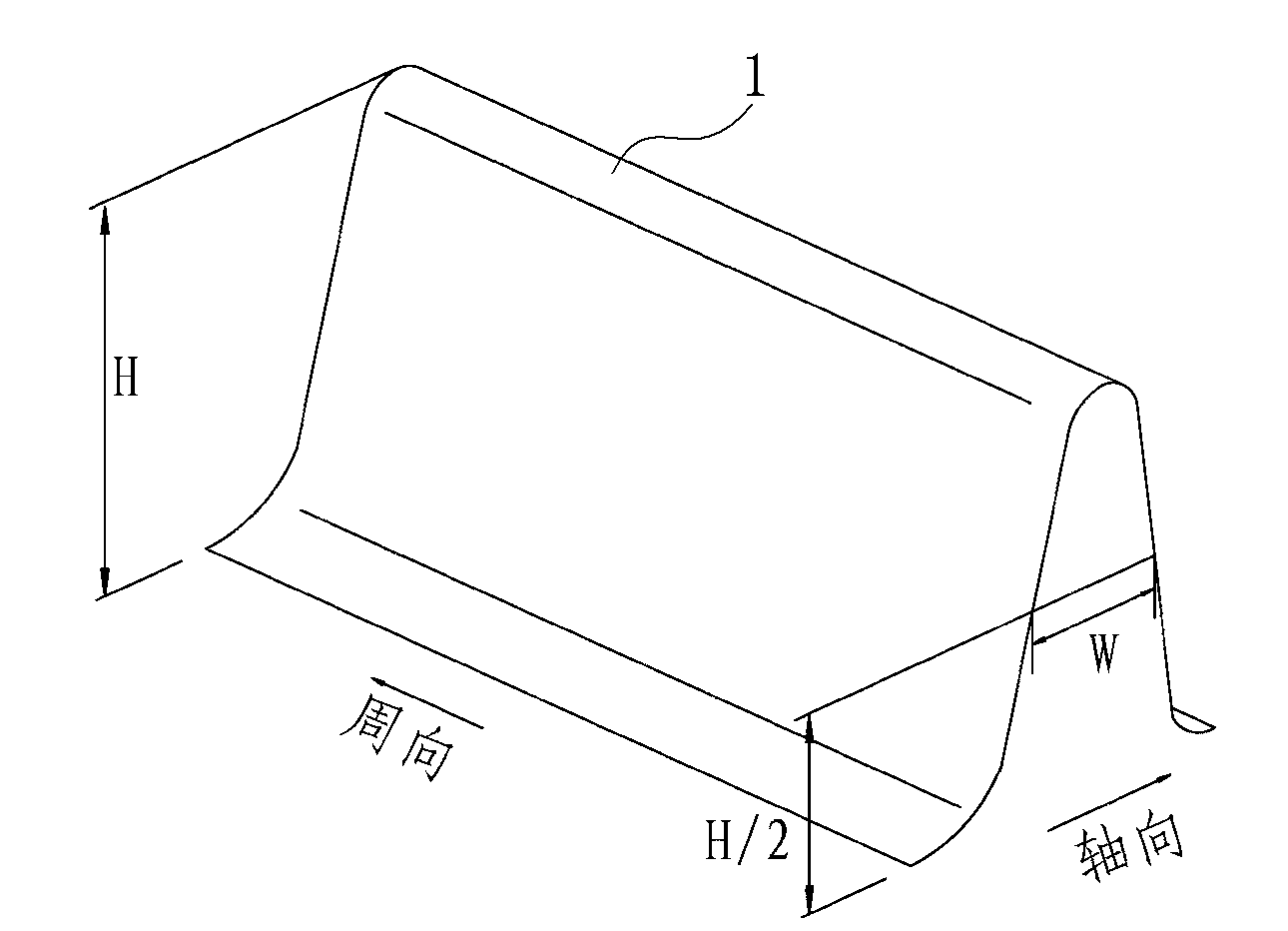 Method for improving tube bundle effect of heat transfer tube