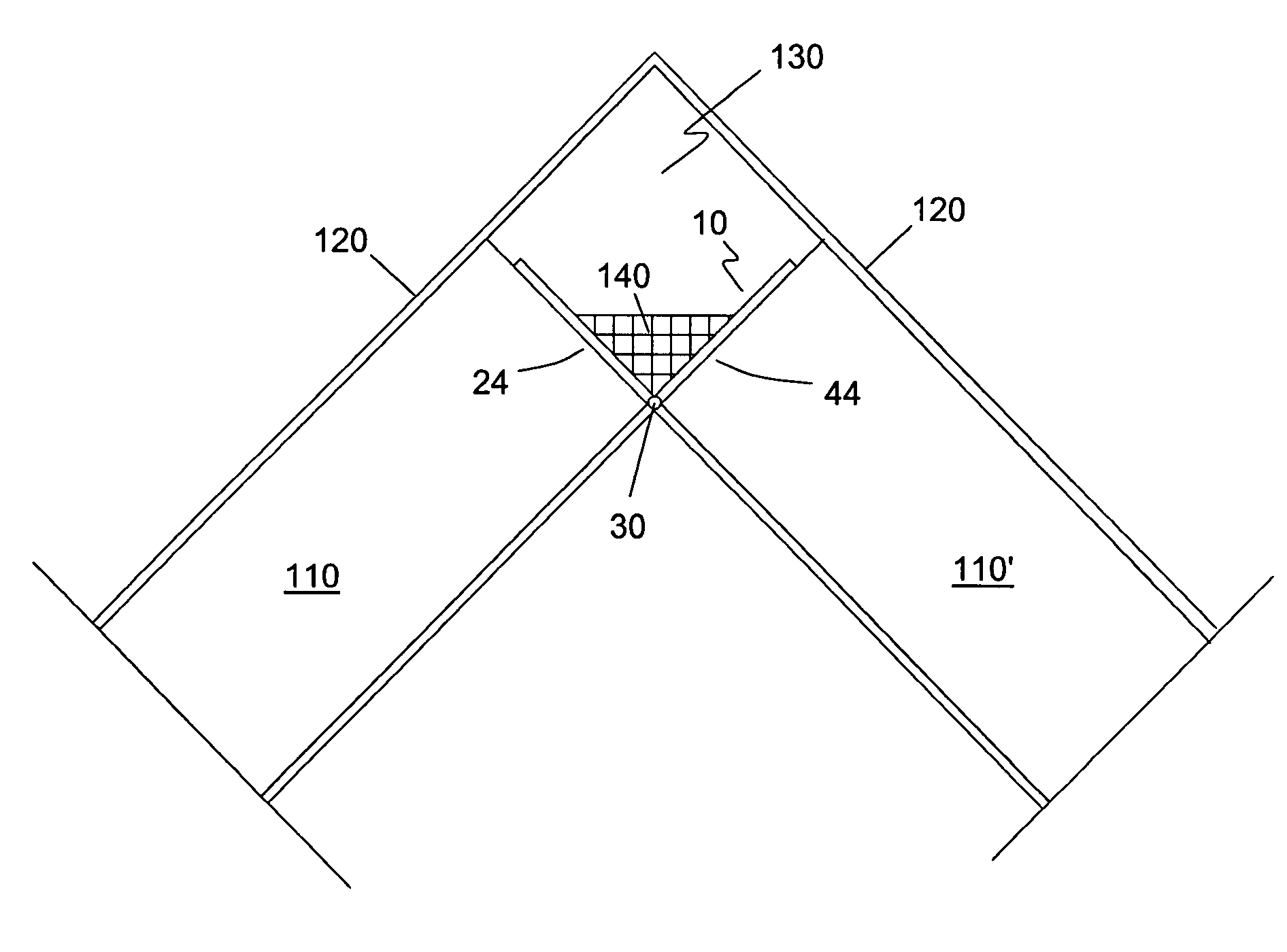Construction bracket for creating a longitudinal roof venting space