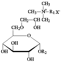 Cationic-nonionic alcohol ether glycoside type drag-reducing agent