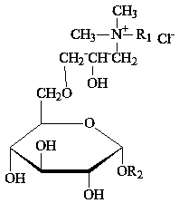 Cationic-nonionic alcohol ether glycoside type drag-reducing agent