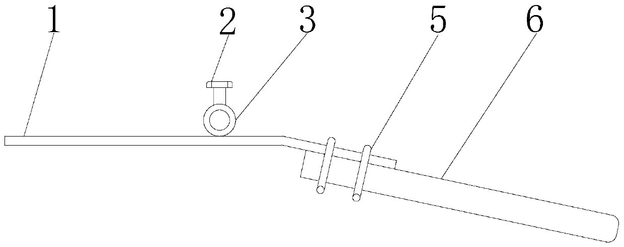 Special tool for drawing lines on anode guide rod