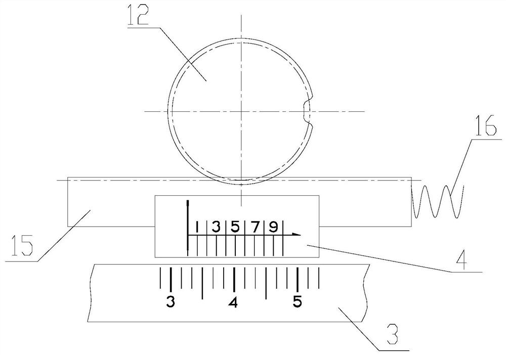 Linear time indicating device