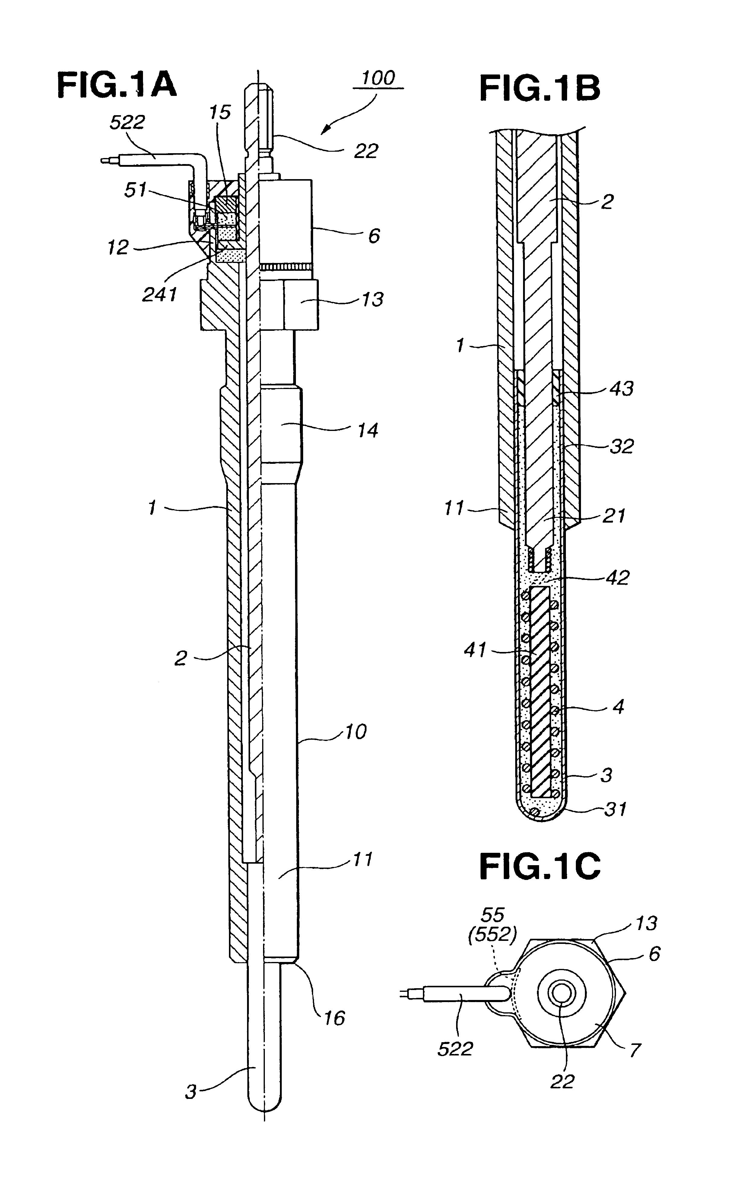 Glow plug with built-in combustion pressure sensor and manufacturing method thereof