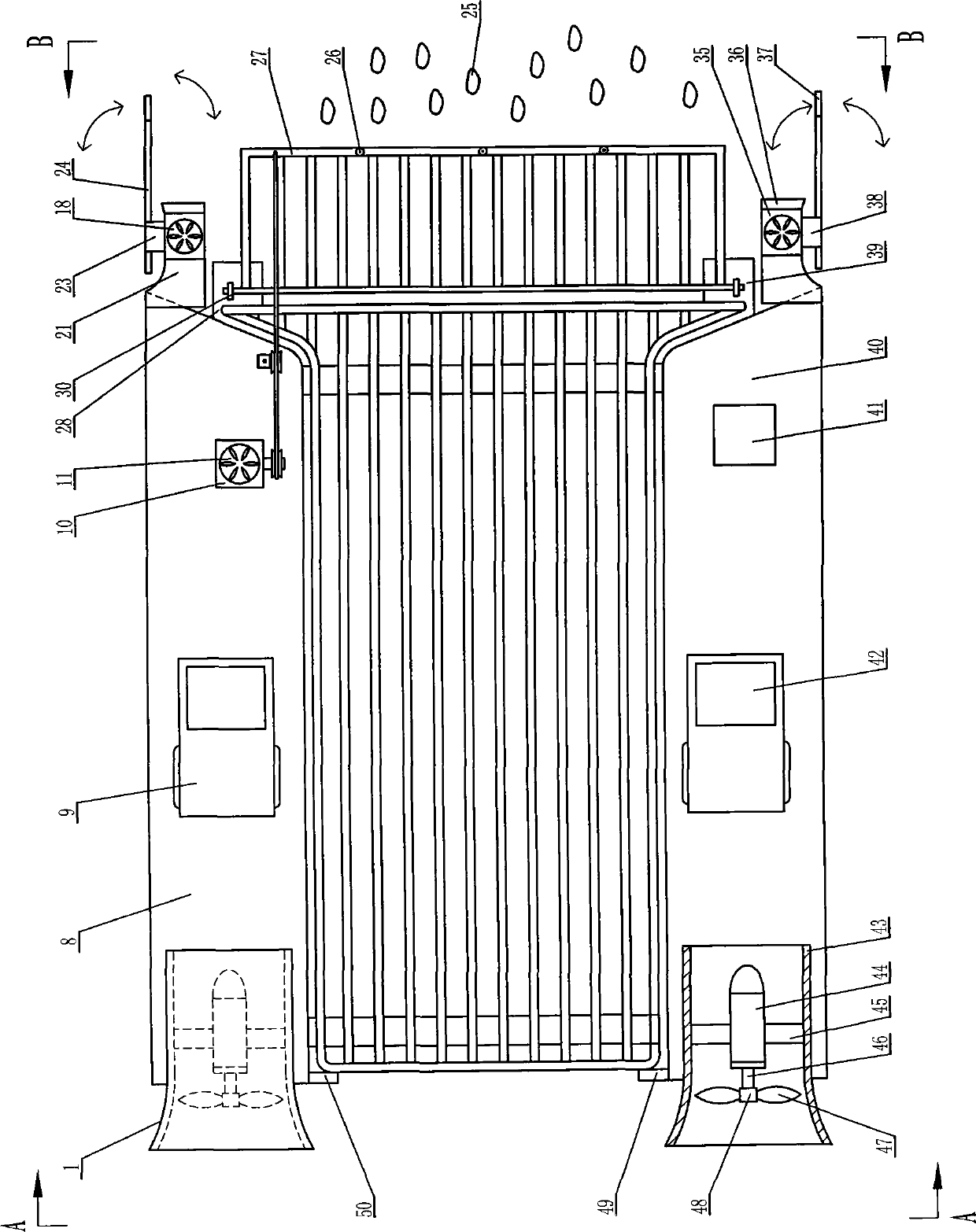 Propeller propulsion floater cleaning device