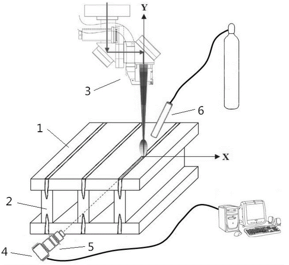 Method for identifying deviation state of incident laser in online manner